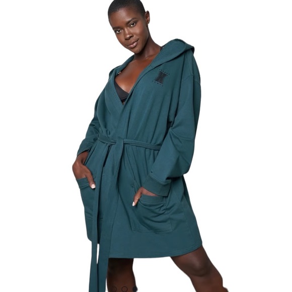Savage X Fenty Other - Savage x Fenty Teal Hooded Robe